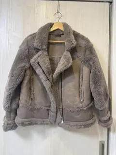 ムートン風 ボアジャケット フリーサイズ