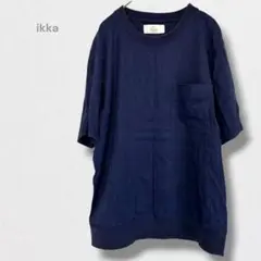 ikka 半袖 Tシャツ ポケット付き クルーネック ボックスシルエット Mのサムネイル