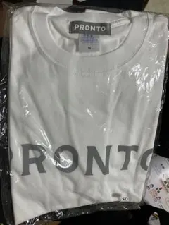 PRONTO プロント シンプル ロゴ プリント Tシャツ 企業 珈琲 カフェ