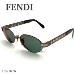 希少 FENDI サングラス y2k 90s FF ズッカ柄 オーバル 茶・黒 - メルカリ