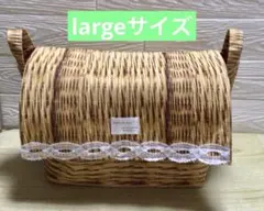 蓋付き布バスケット(largeサイズ)①