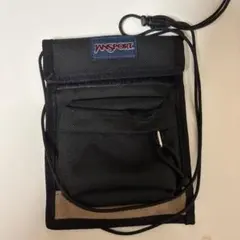 【未使用に近い】JANSPORT ネックポーチ サコッシュ ブラックのサムネイル