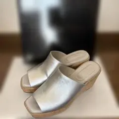 AZUL アズールバイマウジー　ウェッジソールサンダル　シルバー　L