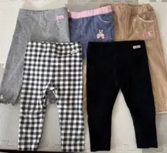 ミキハウス、ホットビスケッツ　パンツ5本セット