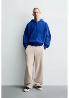 ZARA新品ワイドジョガースウェットパンツM