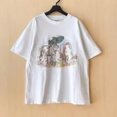 90s USA製古着　ヴィンテージ　Tシャツ　ビーチリゾートでエンジョイする猫