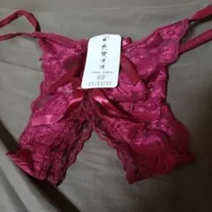 長夜漫漫 Tバック ショーツ ワインレッド