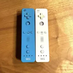 [정크/부동산] Wii 리모컨 플러스 아오시로 (액체 새는 자국 없음, 부품 제거)