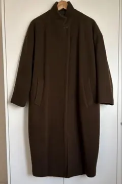 mizuiro indウールブレンドスタンドカラーコート