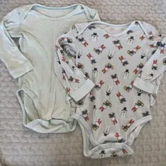 ユニクロ　ミッフィー　長袖ロンパース　90 2枚セット