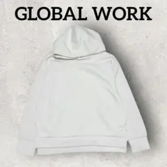 GLOBAL WORK プルオーバーパーカー フード付きパーカー (M)ベージュ