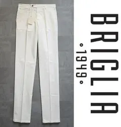新品【ブリリア1949】春夏 BG21 ストレッチコットン パンツ 白 44