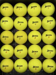 スリクソン　ディスタンス　ゴルフボール　20個　イエロー　ロストボール