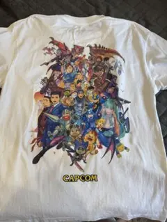 CAPCOM カプコン キャラクター集合 Tシャツ ホワイトのサムネイル