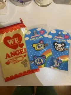 Angel Blue 前髪クリップ 4個セット