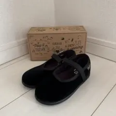 【新品】Cienta ベロア バレエシューズ ブラック26(16cm)