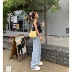 GRL カーブデニムパンツ[qu01]