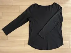 【匿名配送】綿100% 黒 無地 長袖Tシャツ レディース Mサイズのサムネイル