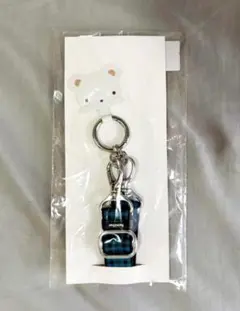 【未開封】familiar　ショルダーストラップ　青系　ファミリアチェック