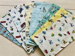 ハンドメイド　ガーゼハンカチ10枚セット（20㎝×10㎝）