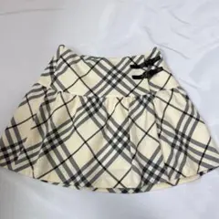 希少カラー BURBERRYノバチェック プリーツ 巻き スカート 牛革