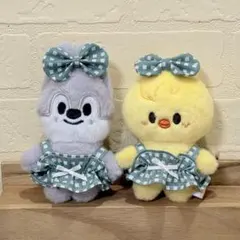 SKZOO 10cmぬい服 ♡いちごワンピース＆ヘアリボンセット♡赤 - メルカリ