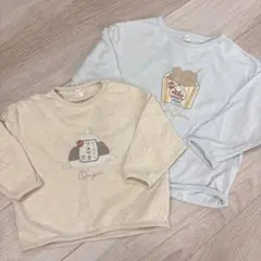 アプレレクール おにぎり フライドチキン 長袖 トレーナー 兄弟 90 110