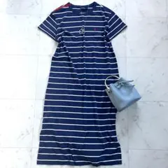 ポロラルフローレン ワンピース ホース刺繍 コットン ボーダー M