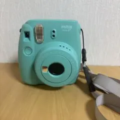 instax mini 8+ ミントグリーン ストラップ付き