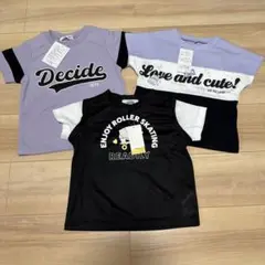 新品 タグ付き 110cm 半袖 Tシャツ 3枚セット