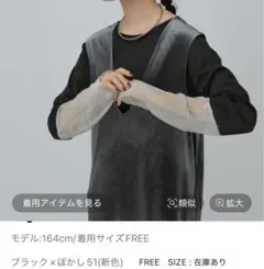 袖切り替えプルオーバー　レプシィム