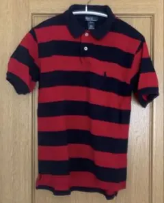 美品　ラルフローレンボーイズポロシャツ　赤紺