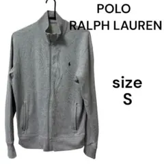 POLO RALPH LAUREN グレー ジップアップ パーカー S