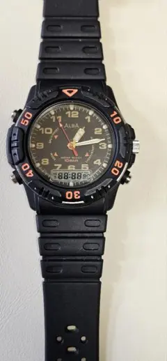 再出品　SEIKO　ALBA アナデジ腕時計　V072-0010 ジャンク品