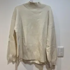 GLOBAL WORK アイボリー ハイネックニット M