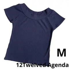 【12Twelved Agenda】半袖　トップス　リブ　レディース　夏服　Mのサムネイル