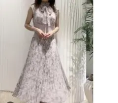 スナイデル　エレガントなピンク色ロングドレス