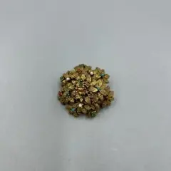 251ヴィンテージ　ビンテージ 花モチーフ ブローチ