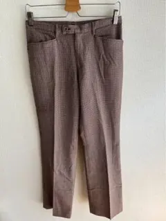 MEN'S MELROSE メンズメルローズ チェック柄スラックス 千鳥格子のサムネイル