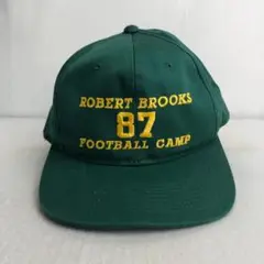【USA古着】ROBERT BROOKS 87 アメフト ビンテージ キャップ