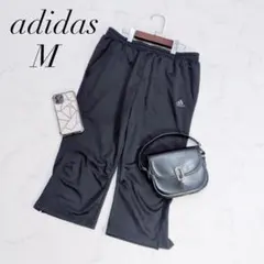 アディダス/トレーニングパンツ/ブラックロゴ入り/Mサイズ/スポーツ
