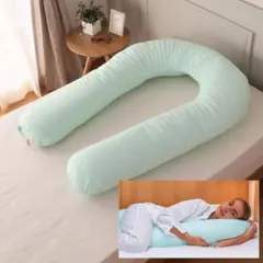 未使用品　フォスフレイクス　全身サポートの抱き枕コンフォートユー　ミントグリーン