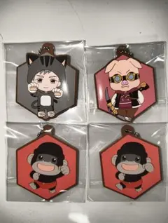 ドズル社　カプセル　ラバーマスコット4点セット