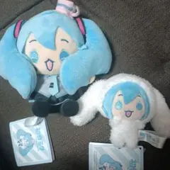 初音ミク×シナモロール　ミニぬいぐるみ　マスコット