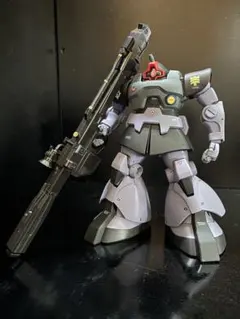 旧キット 1/60 ドム モノアイ点灯 ボタン電池 DOM 塗装済 完成品