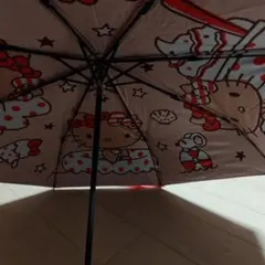 ハローキティ 折りたたみ傘 レッド