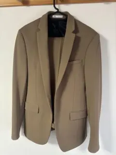 極美品　ZARA ザラ 4way ストレッチスーツ セットアップ　ベージュ