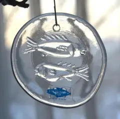 ARABIA/アラビア●クリスマス ガラス オーナメント●1991年 魚②のサムネイル