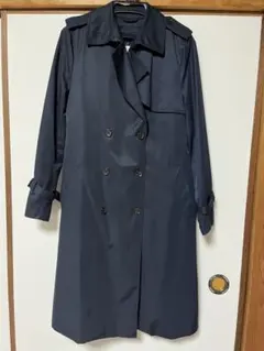 VIS ネイビー トレンチコート キルティングベスト付き