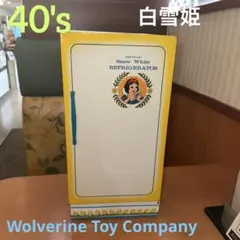 40's ウォルト・ディズニー スノーホワイト ブリキのおままごと冷蔵庫 白雪姫 40's ウォルト・ディズニー スノーホワイト ブリキのおままごと冷蔵庫